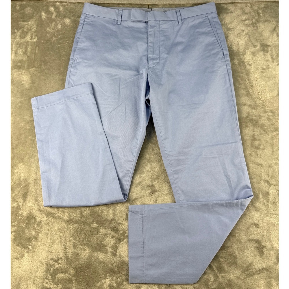 Polo Ralph Lauren Pants Mens 35/30 Stretch Slim Fit Light Blue EUC